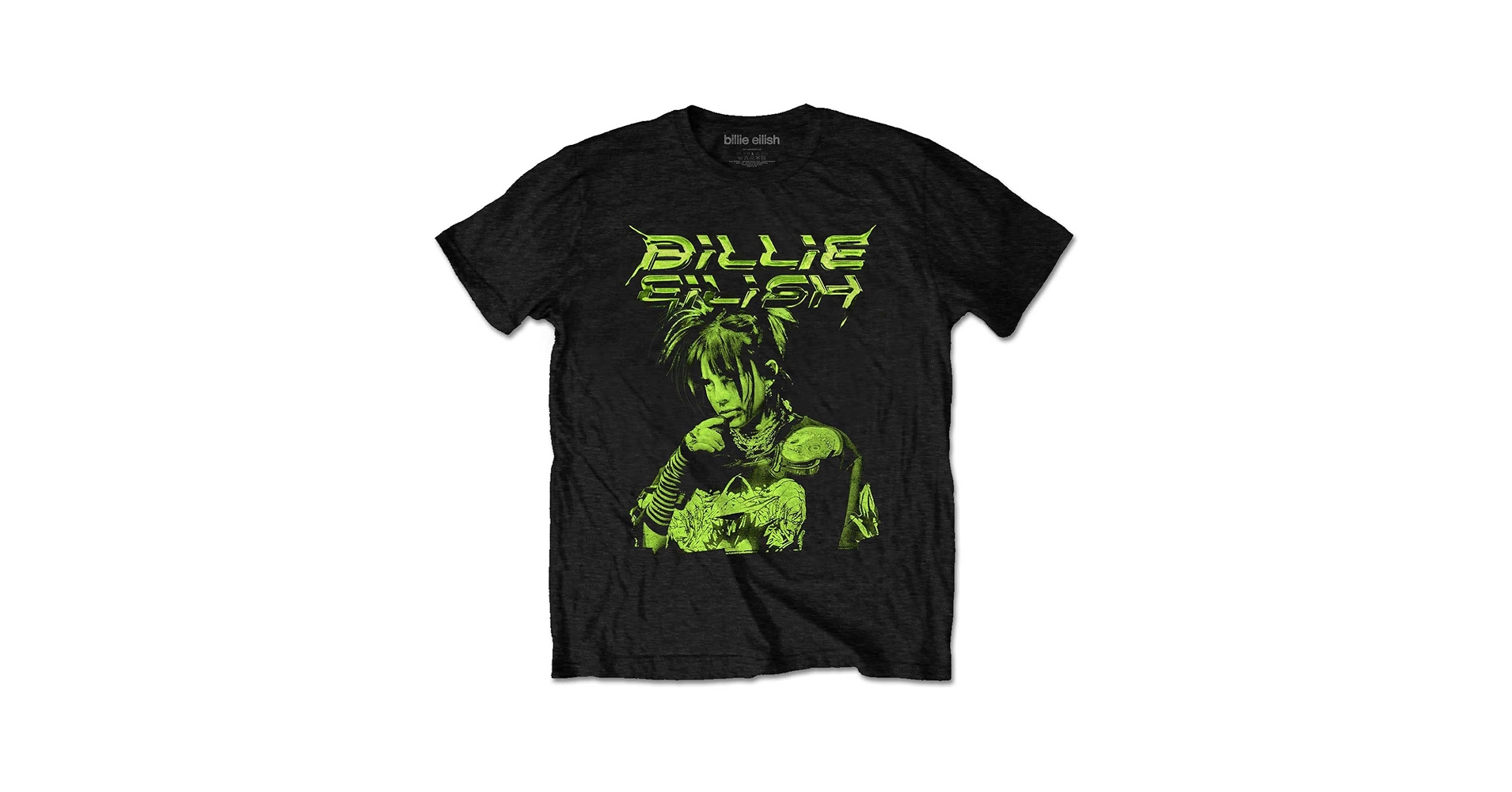 BILLIE EILISH ブラック Tシャツ Amazon.com: Billie Eilish T Shirt Illustration Official